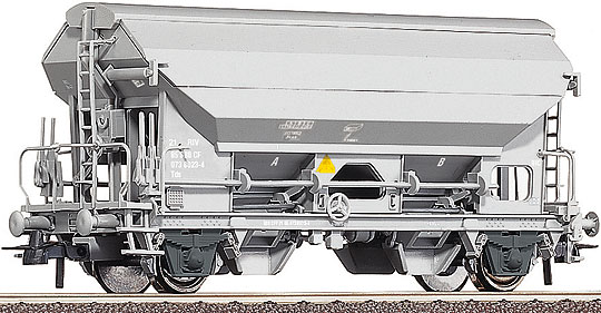 Swing-roof gondola car<br /><a href='images/pictures/Roco/66522.jpg' target='_blank'>Full size image</a>
